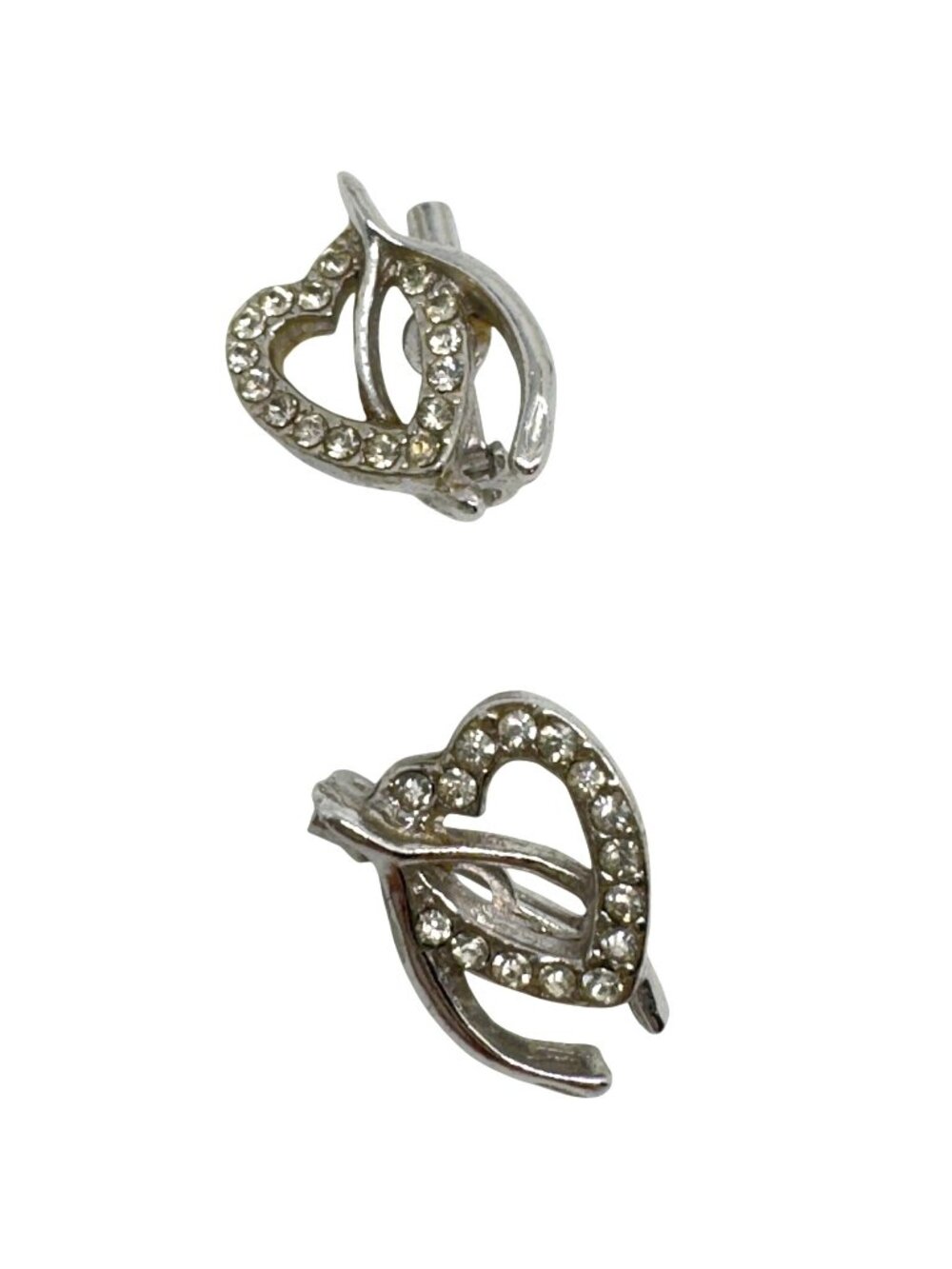 Silver-Tone Rhinestone Heart & Wishbone Scatter Pins